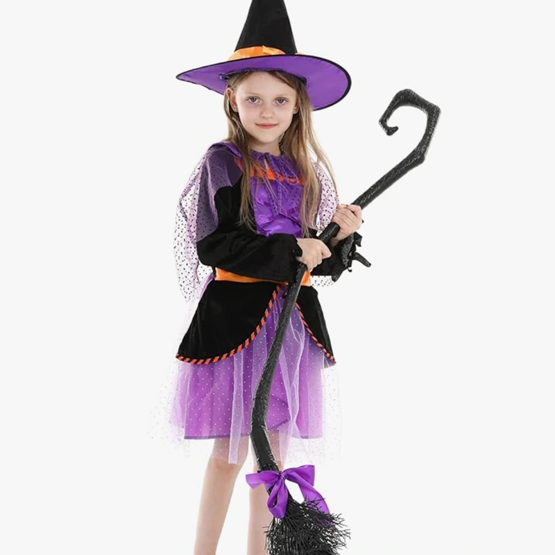 Κλασική παιδική στολή μάγισσας για το Halloween Trick or Treat